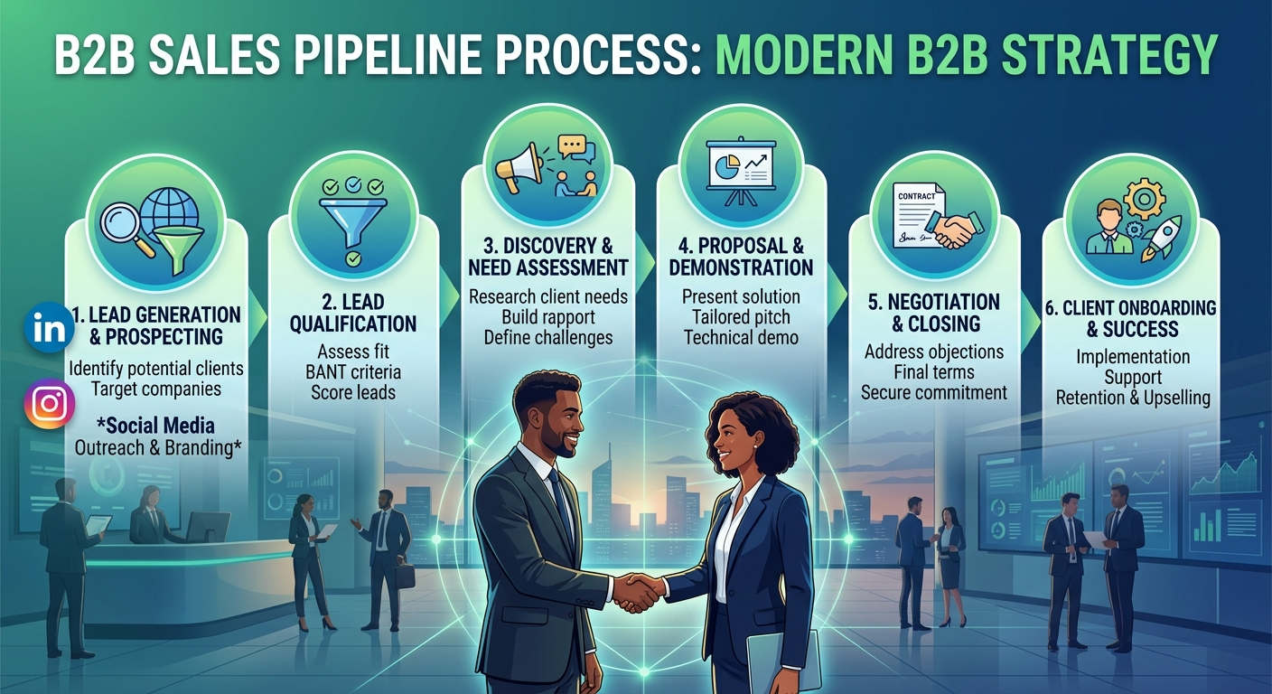 Pipeline de ventas B2B: cómo usar Instagram para prospectar